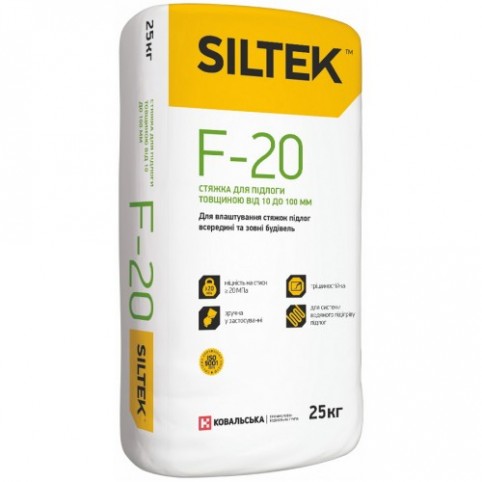 SILTEK F-20/25кг Стяжка для пола товщиною до 100 мм