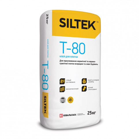 SILTEK Т-80/25кг Клей для плитки
